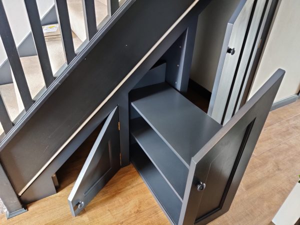 under stairs slideout shoe rack